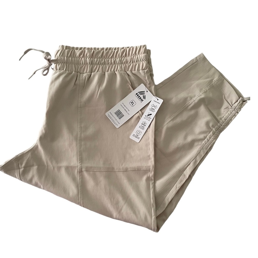 🆕 RBX Active lightweight capri pants with drawstrings, womens XL, NWT